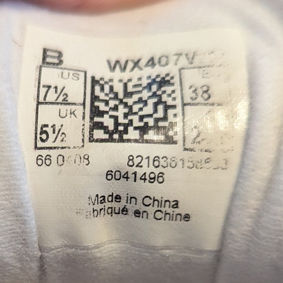 New Balance 407 White Blues Leather Athletic Walking Shoe Womens 7.5B - Picture 2 of 11